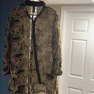 Blazer black and gold